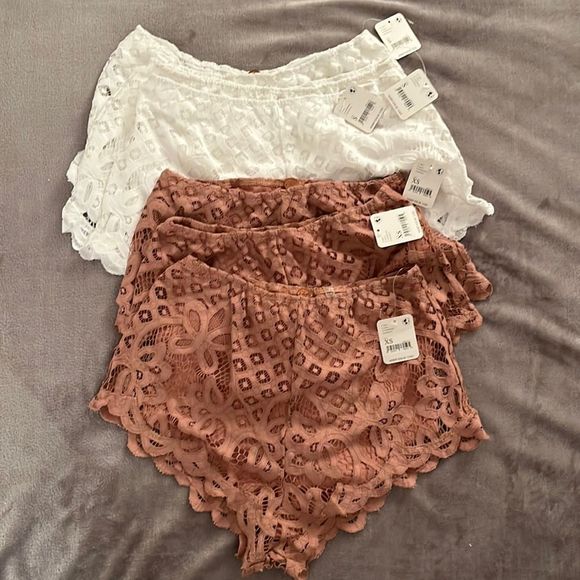 NWT Free People Adella Lace Crochet Boy Shorts MSRP $58 - Picture 9 of 10